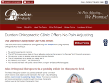 Tablet Screenshot of durdenclinic.com